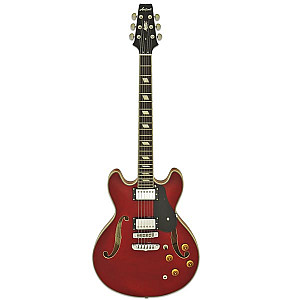Aria Pro II TA Classic Semi Hollow Electric Guitar in Wine Red